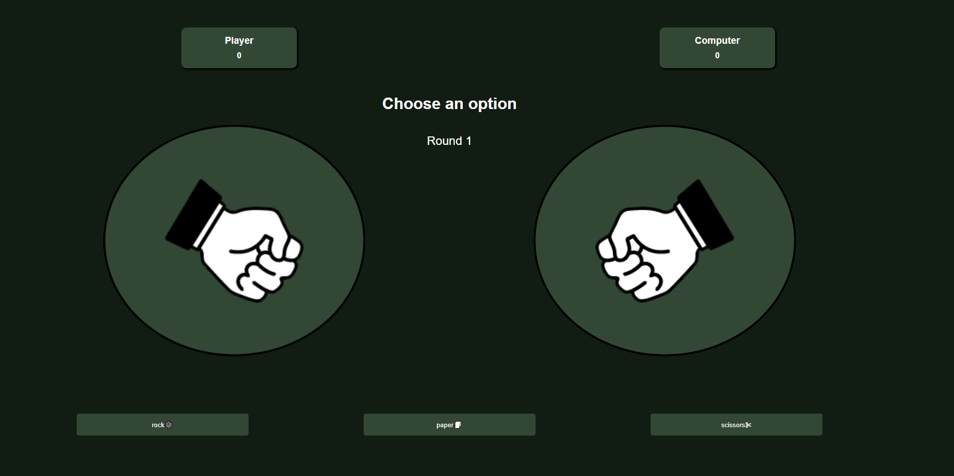 Rock, paper & scissors